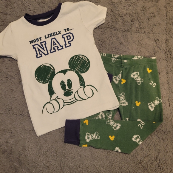 Disney / Carter's Mickey Short Sleeve PJ Set - Picture 1 of 2